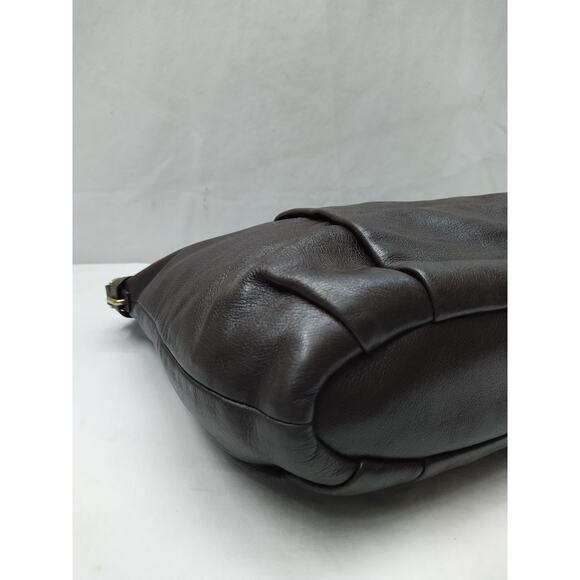 Coach Madison Brown Leather Double Handles Zipper Closure Satchel Bag - Picture 15 of 16